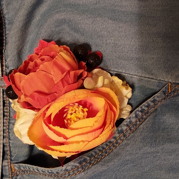 INC International Concepts Blue Lyocell Denim Tie Waist Sleeveless Zip Dress 12 - Picture 5 of 7